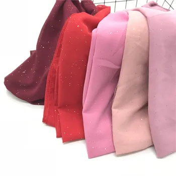 2020 Șifon eșarfă 22 de Culori design NOU stralucire pentru femei de moda eșarfe, șaluri brand folie moale toba elegant islamic hijabs