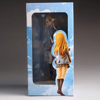 Figura de acțiune în aprilie kaori miyazono desene animate papusa PVC 20cm cutie plină japoneză figurina lumea anime