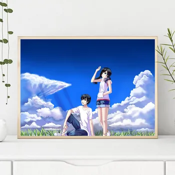 Anime Intemperii Cu Pictura in Ulei pe Panza, Postere si Printuri Cuadros de Arta de Perete Imaginile Pentru Camera Copiilor