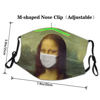 Mona Lisa Non-Unică folosință Gura, Masca Adult, Leonardo da Vinci, Anti Praf, Masca de Protectie Respiratorie Mufla