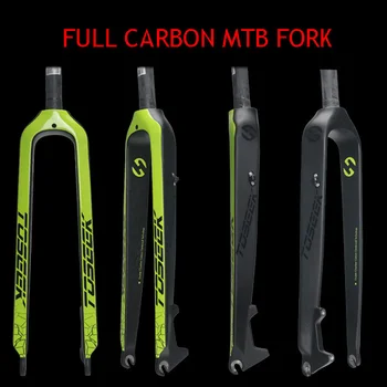 2018 TOSEEK Plin fibra de carbon Furcii Bicicleta MTB 26 