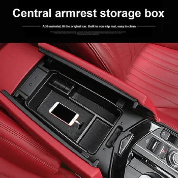Cotiera centrală Cutie de Depozitare Acoperă ABS Tapiterie Auto Organizator pentru Maserati Ghibli Levante-17 TD326