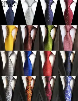 8cm Cravată pentru Om Cravată de Mătase de Lux Clasic Solid Carouri Ploka Puncte Afaceri Legături de Gât pentru Bărbați Costum, Cravat Petrecere de Nunta Cravata