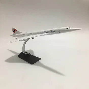 JASON TUTU 45-47CM Britanic Concorde Model de Avion, Avion, Model Air France Concorde Aeronave Model Diecast scara 1:200 de Avioane