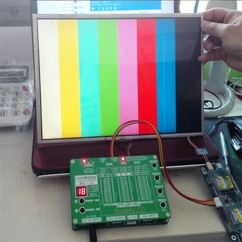Laptop, TV LCD LED TEST TOOL KIT SET panou tester kit pentru repararea Ecran Monitor cu 14 BUC cablu LVDS