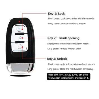 12V Masina SUV Keyless Entry start Motor start-stop ESP Sistem de Alarmă Buton de la Distanță cu autostart accesorii auto