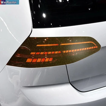 2 Buc Far Auto cu Folie de Protectie Faruri Negru Transparent TPU Autocolant Pentru Volkswagen VW Golf 7 MK7 2012-2019 Accesorii