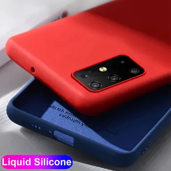 CASEIER Lichid de Silicon Cazuri de Telefon Pentru Samsung Plus S20 S20 Caz Pentru Samsung Galaxy Nota 9 S10 S9 S8 Plus Coperta Originală Bomboane
