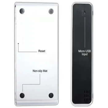 Digital USB 12/24H Birou LED Ceas cu Alarmă fără Fir Încărcător Pentru Samsung pentru Xiaomi pentru Huawei pentru iPhone 8 X pentru Apple Termometru