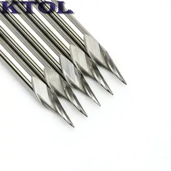 Tip0.2-0.5 mm 3.175*36 Unghi 1 Flaut Endmill V Router Cam PCB Gravura CNC Cutter Carbide Unelte de Frezat pentru Metal de Oțel Aluminiu