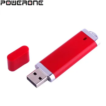 POWERONE plastic brichetă forma USB cu cutie usb unitate flash mini stick de 4GB 8GB 16GB 32GB 64GB memorie stick USB 2.0
