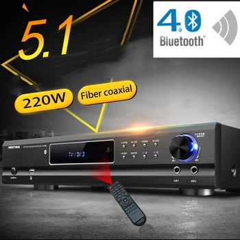 220V 650W 5.1 Canale 4.0 Bluetooth, Amplificator AV-985 Home Theater Audio de Mare Putere Acasă Febra Ktv Amplificator Karaoke
