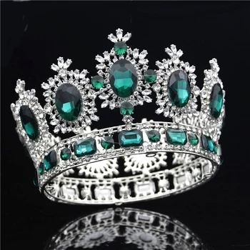 Nunta de cristal Coroanei de Mireasa Frizură Regina coroana, Diadema Diademe și Coroane Cap Bijuterii Concurs de Accesorii de Par