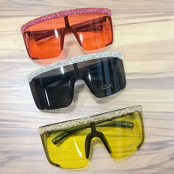 Moda ochelari de Soare femei 2019 Brand de Lux de Epocă supradimensionat ochelari de Soare barbati gotic Roșu punk festival ochelari de Soare
