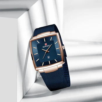 RECOMPENSA Top Brand de Lux Ceasuri Barbati Om Negru Ultra-subțire Plasă de oțel inoxidabil Ceasuri de mână Pentru Bărbați Cuarț Ceas Relogio Masculino