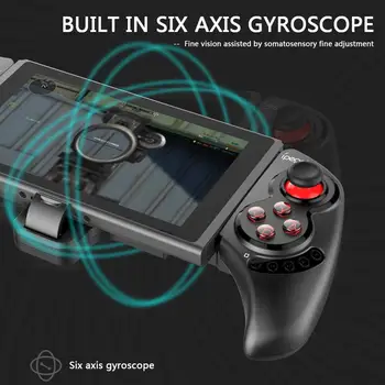 IPEGA Telescopic Wireless Controler de Joc Bluetooth Gamepad Cu Șase Axe Giroscop Practice de Întindere Joystick Pad pentru NS/P3/PS4