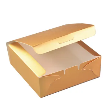 50pcs Net aur roșu carte de hârtie, cutii de cadouri piața de copt pachet de bomboane de ciocolată, biscuiți cutie de hârtie favoruri de partid desert tort cutie