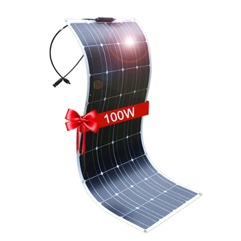 Dokio 18V 100W Monocristalin Panou Solar Flexibil Pentru Masina/Barca Taxa 12V Impermeabil Flexibil Panou Solar de 1000w din China