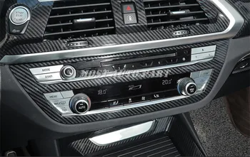 Fibra de Carbon Stil Consola centrala CD Capacul Panoului Pentru BMW X3 X4 G01 G02 2018-2020 Auto accesorii Auto de interior decor