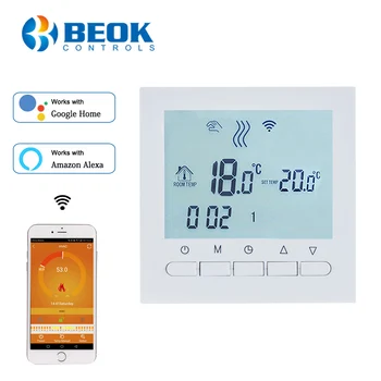 BEOK BOT-313WIFI de Gaz Boiler de Încălzire Termostat Albastru&Alb AC220V Wifi Regulator de Temperatura pentru Cazane Săptămânal, Programabil