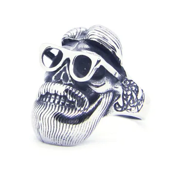 1 buc Dropship Design Nou Doctor Craniu Inel 316L din Oțel Inoxidabil Moda Punk Stil Pahare Craniu Inel