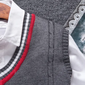 Toamna Iarna 2019 Oameni Noi de tip Boutique de Moda Cotton V-neck Pulover Tricotate Vesta / Masculin Sociale Formale de Afaceri Pulover Vesta