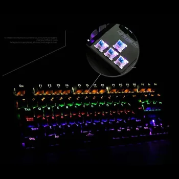 K28 87 de Taste Tastatură de Gaming LED Backlight 10 Modul de Iluminare Tastatură Mecanică Gamer Profesionist Tastatura pentru Calculator PC