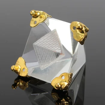 Magie De Vindecare De Energie Mini Fengshui Egipt Piramida De Cristal Clar Ornament In Miniatura Camera De Zi De Decorare
