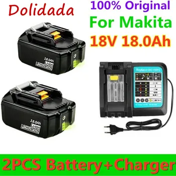 18V18Ah Baterie Reîncărcabilă 18000mah Li-Ion Baterie Înlocuire Baterie pentru MAKITA BL1880 BL1860 BL1830battery+3A Încărcător