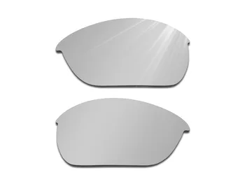 Glintbay 2 Perechi de ochelari de Soare Polarizat Lentile de Înlocuire pentru Oakley Half Jacket 2.0 Stealth Negru si Argintiu Titan