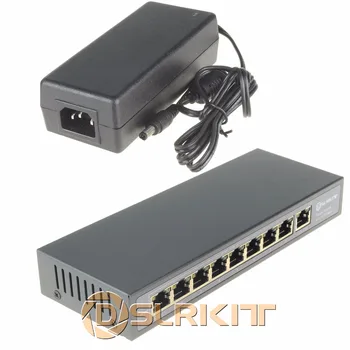 DSLRKIT 9 8 Porturi PoE Injector Power Over Ethernet 48V 120W