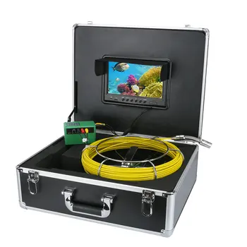 9 inch DVR 17mm Industrială de Conducte de Canalizare, Inspectie Video aparat de Fotografiat Sistem IP68 1000 TVL Camera cu 8pcs Lumini 8G 40m 50m