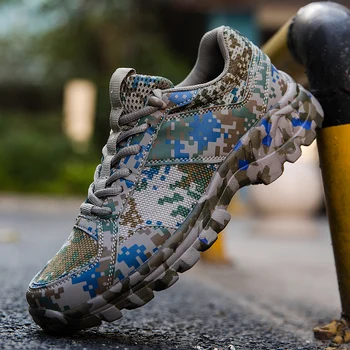Pantofi pentru bărbați Respirabil ochiurilor de Plasă de Camuflaj Adidași în aer liber Barbati Pantofi Casual Om Drumeții Pantofi Formatori Zapatos De Hombre 38-46