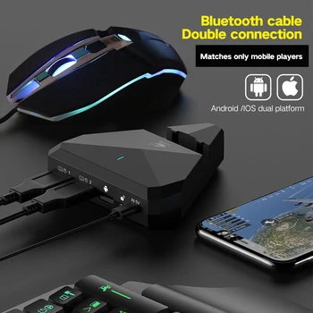 Jocuri Tastatura -Mouse-ul-Convertor pentru PUBG Mobile Controler Gamepad pentru Android, IOS, Telefon fără Fir Bluetooth 4.0 Adaptor &Player