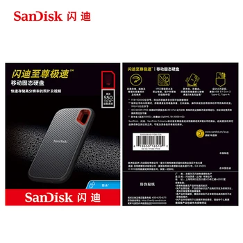 SanDisk SSD USB 3.1 Tip C 250GB de 500GB, 1TB, 2TB Extern Solid state Disk de 500 m/S hard disk extern pentru Laptop tableta nas server