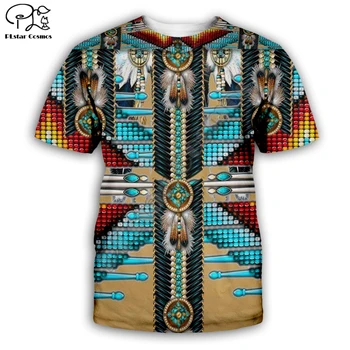 Bărbați femei Vara Nativ Indian Imprimate 3D tricou de Moda Cavalerii Templieri lup tricouri tricouri casual cu maneci scurte stil de top-1