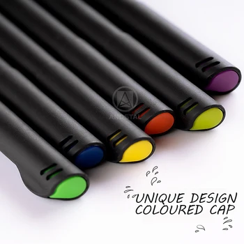 Andstal 60 de Culori Fineliner Culoare Stilou 0,4 mm Linie Fină Pixuri Colorate Desen în Cerneală de Stilou Set Marker de Linie pentru Școală