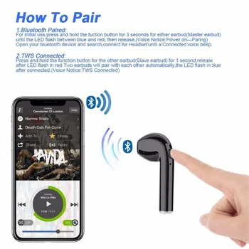 IKSNAIL i7s TWS Bluetooth Wireless Căști Auriculare Cu Încărcare Cutie Sport Căști Android Audifonos Pentru Telefon Mobil