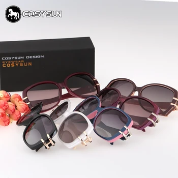 2018 de Lux ochelari de Soare pentru Femei brand designer femeie pahare Mare Templu ploarized ochelari de Soare Lentile de sex feminin nuante 0026