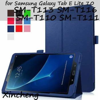 PU Piele Caz pentru Samsung Galaxy Tab E Lite 7.0 SM-T113 SM-T116 Stea de Caz pentru Samsung Galaxy Tab 3 lite 7.0 SM-T110, SM-T111