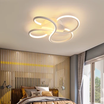 Candelabru tavan pentru camera de zi dormitor lamparas de techo Acrilice Aluminiu Val Avize Luciu Candelabru de Iluminat cu LED-uri Moderne