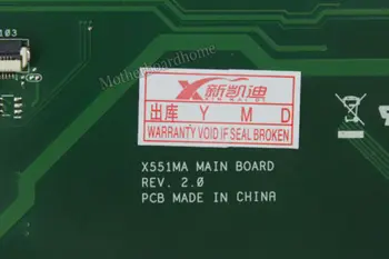 Cu 2 nuclee / 4 nuclee CPU X551MA Placa de baza Pentru Asus D550M F551M X551M Laptop placa de baza X551MA Placa de baza X551MA Placa de baza