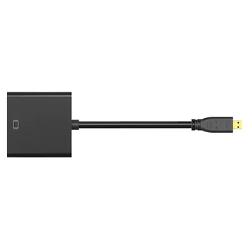 GuSou Micro HDMI Mini HDMI la VGA de sex Feminin Adaptor Cablu Convertor cu Putere & Audio Conector M/F 20cm