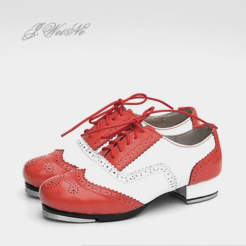 Barbati pantofi de Dans Adidasi Sport pentru Femei din Piele Pantofi de step de Potrivire de Culoare Dantelă Respirabil de Înaltă Calitate din Aluminiu Pantof Negru