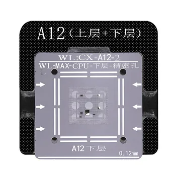 WL Baseband CPU NAND BGA Reballing Kit pentru A6 A7 A8 A9 A10 A11 A12 A13 Tin Net Stencil Magnetic Bază de Poziționare de Prindere