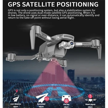 L106 Pro GPS Drona 4K RC Quadcopter Cu Camera Fluxului Optic FPV Drona 4K Profesionale Drone Cu GPS Și aparat de Fotografiat Urmați-Mă Dron