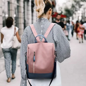 În 2020, Noi femeile rucsac de piele de înaltă calitate rucsac anti-theft travel rucsac multifuncțional saci de umăr saci de școală mochila