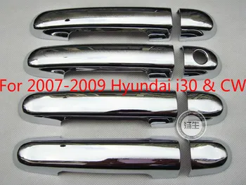 De înaltă calitate ABS Cromat Mâner de Ușă Acoperire Pentru Hyundai i30 2007 2008 2009 & CW Auto-styling Auto-capace