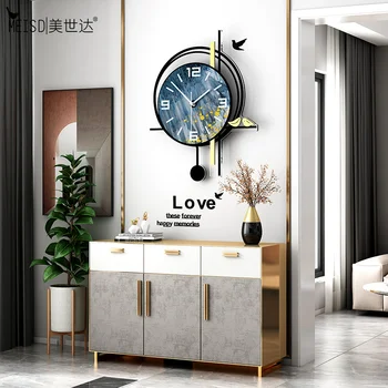 Pe de Vânzare MEISD Acrilice Ceas Ceasuri de Perete cu Design Modern Ceas de Decor Acasă Cuarț Tăcut, Administrat de Imprimare Tablouri Transport Gratuit