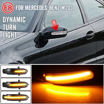 2 buc Dinamic Lumina de Semnalizare cu LED Oglinda Retrovizoare Secvențială Indicator PENTRU Mercedes-Benz C W203 C T-Modell (S 203) CL203
